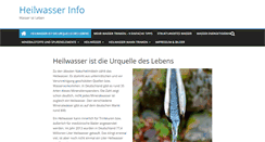 Desktop Screenshot of heilwasser-info.de